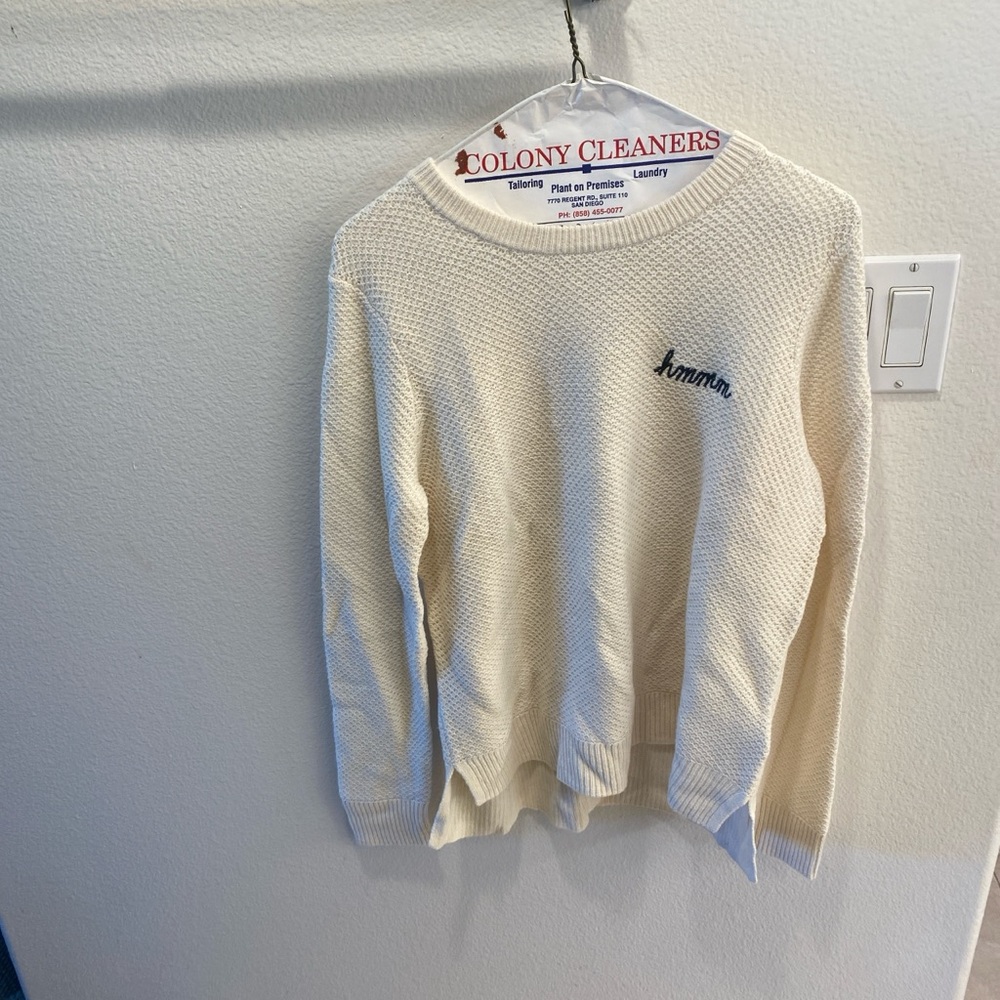 Madewell embroidered sweater